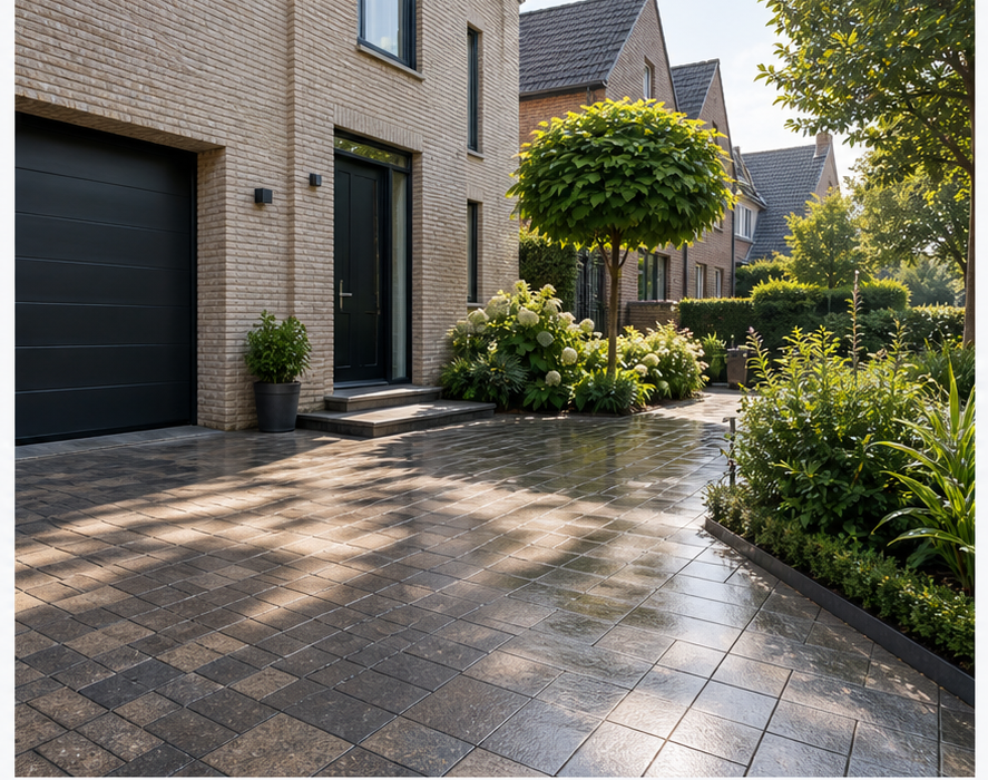Oprit en terras reiniging